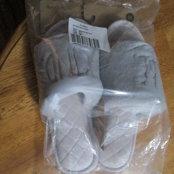 New Rae Dunn BE KIND Womens Gray Slide Slippers - Picture 10 of 16